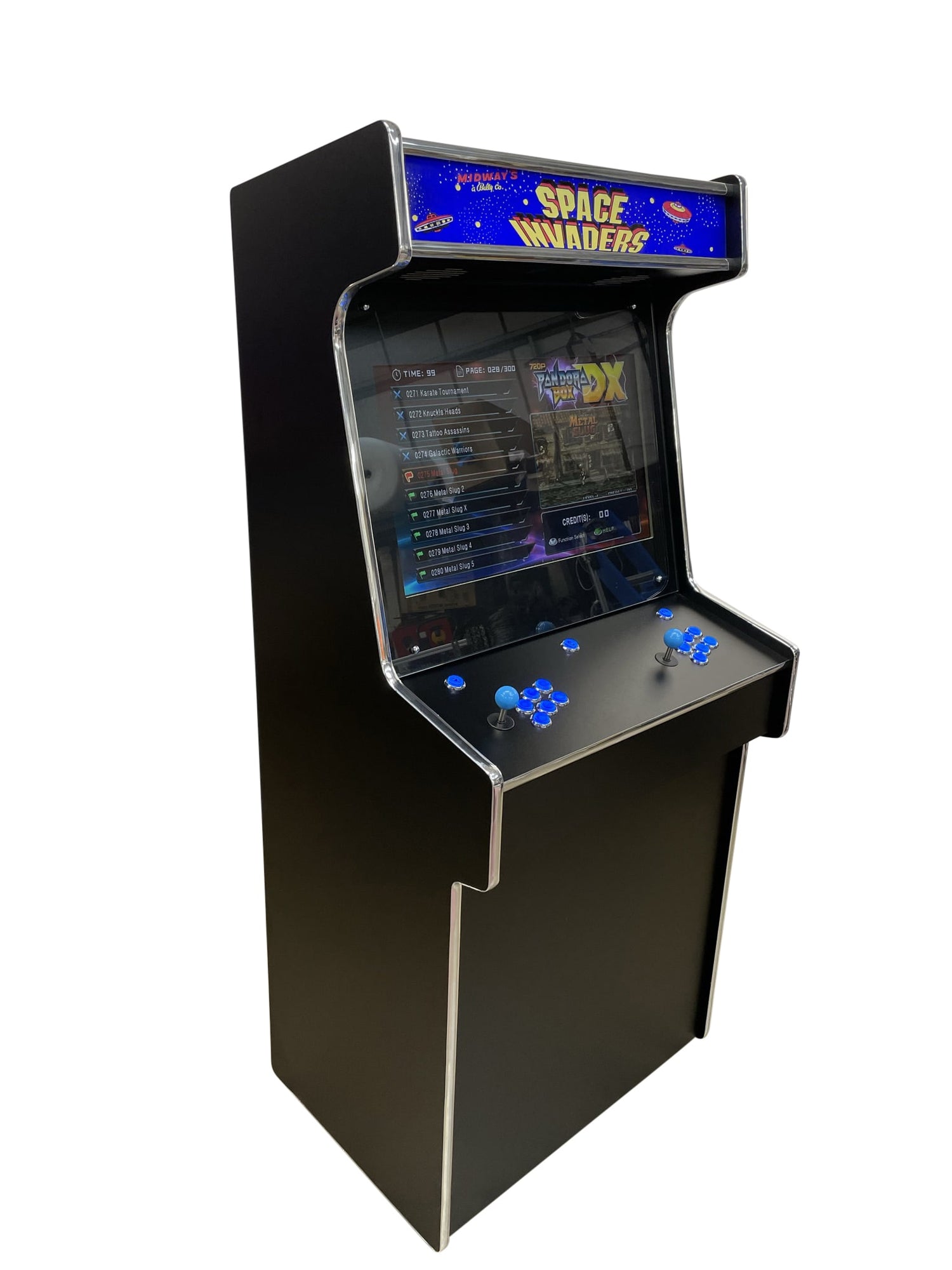retro arcade machine upright space invaders