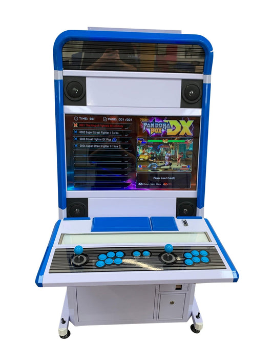 Chewlix Arcade Cabinet White/Blue - Flatout Arcades