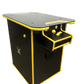 Classic Yellow and Black Arcade Cocktail Table - Flatout Arcades