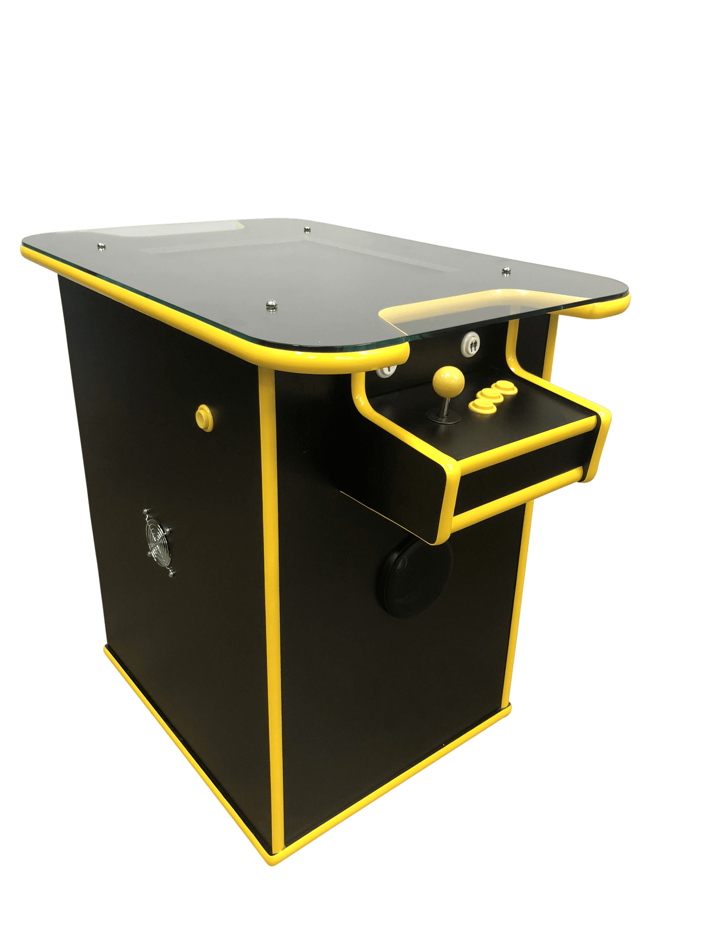 Classic Yellow and Black Arcade Cocktail Table - Flatout Arcades