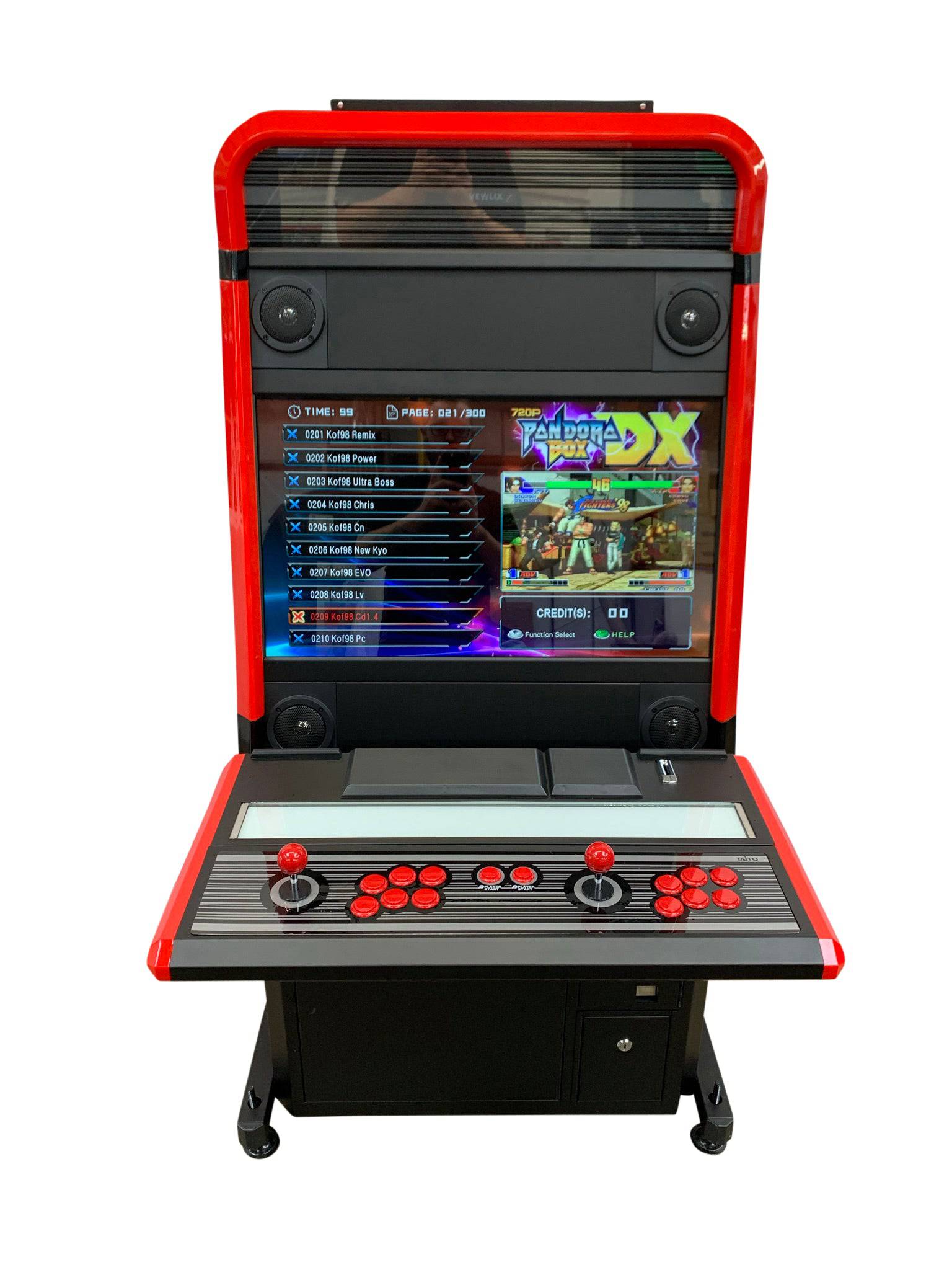 Chewlix Arcade Cabinet Black/Red - Flatout Arcades