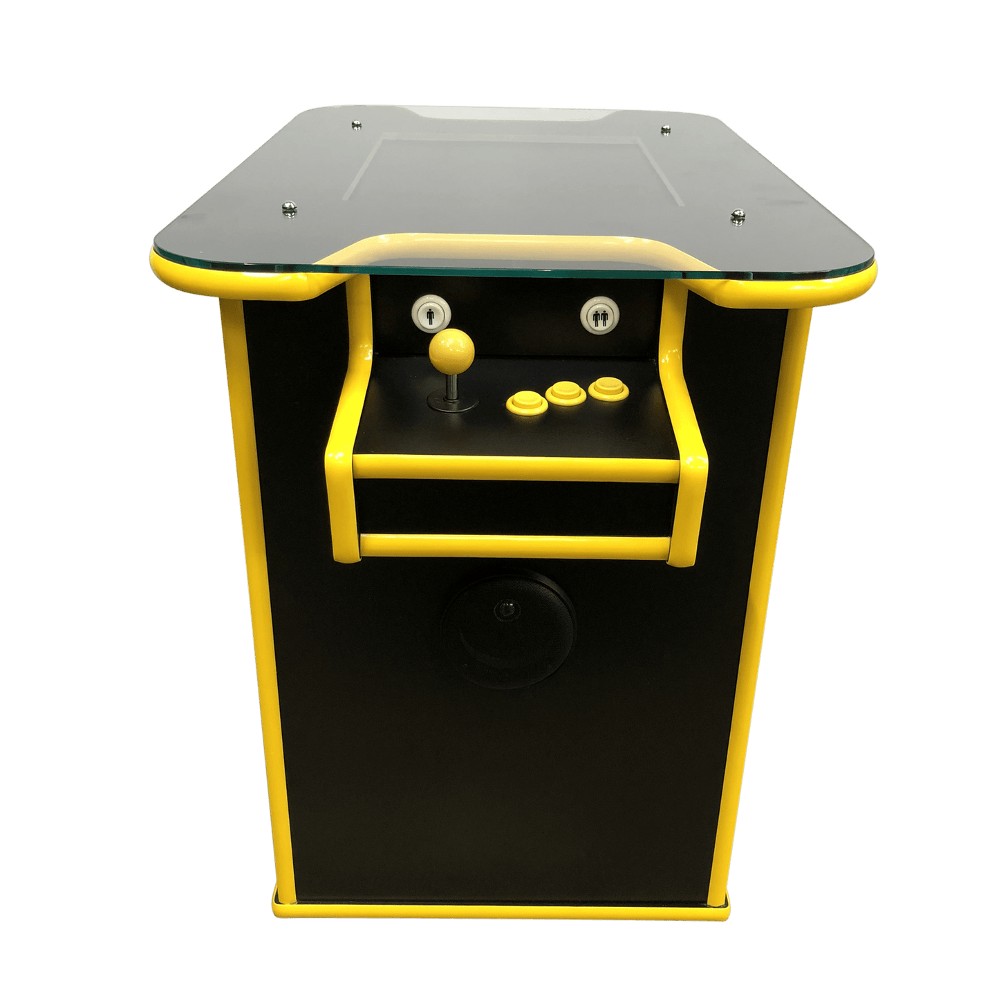Classic Yellow and Black Arcade Cocktail Table - Flatout Arcades