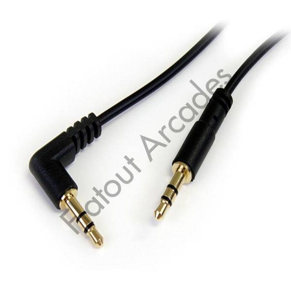 Stereo cable 3.5 mm male/male 30cm - Flatout Arcades