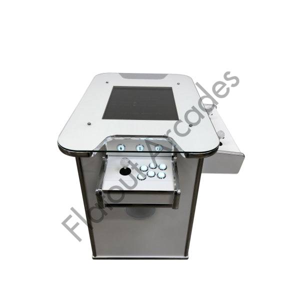 White LED Ultimate Arcade Cocktail Table - Flatout Arcades